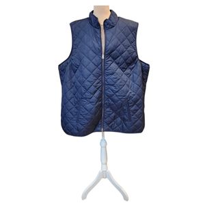 Old Navy quilted vest, sz 4x navy/dark blue